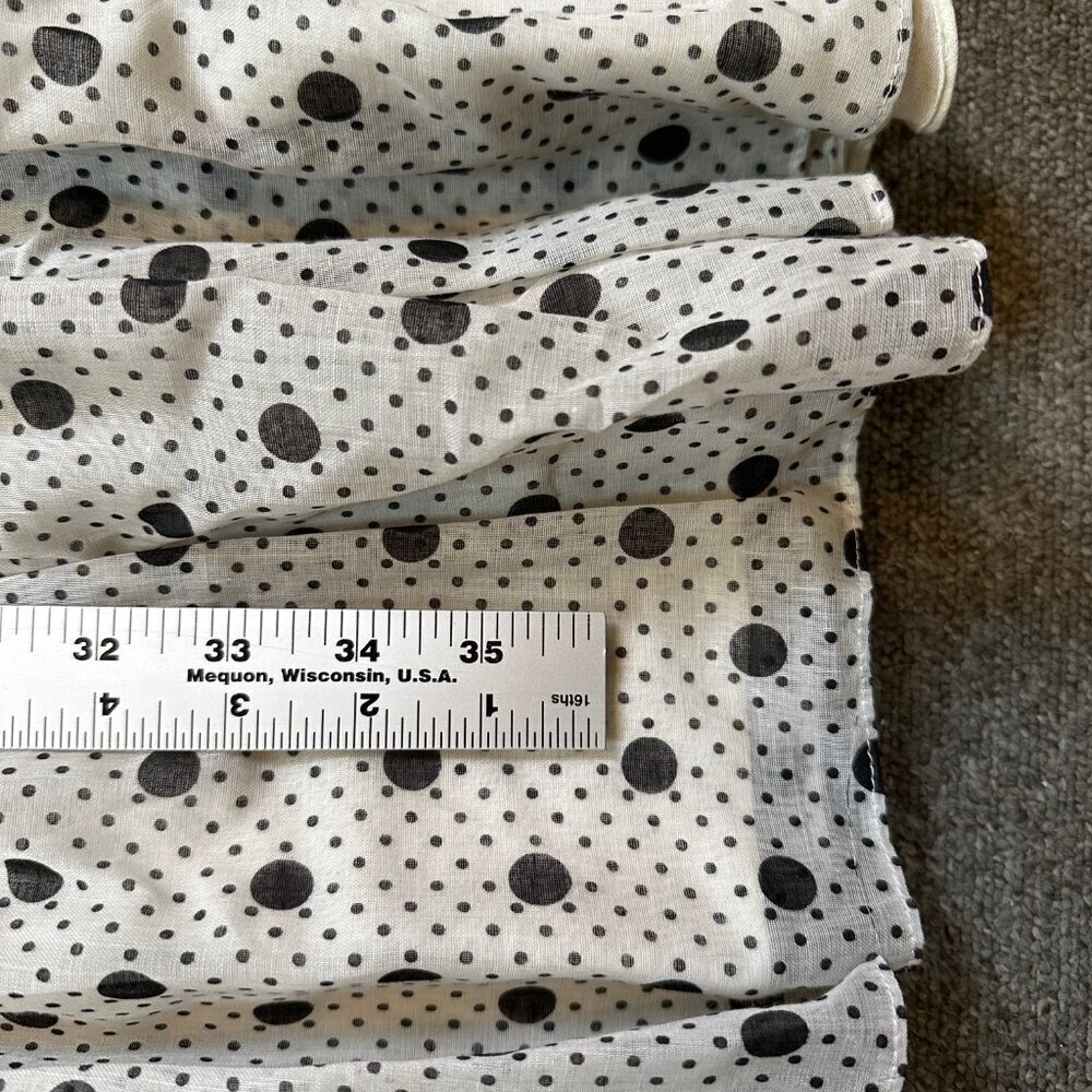Vintage Darling Debs 60s 70s Polka Dot Off Shoulder Ruffle Maxi Dress X-Small - Picture 5 of 8